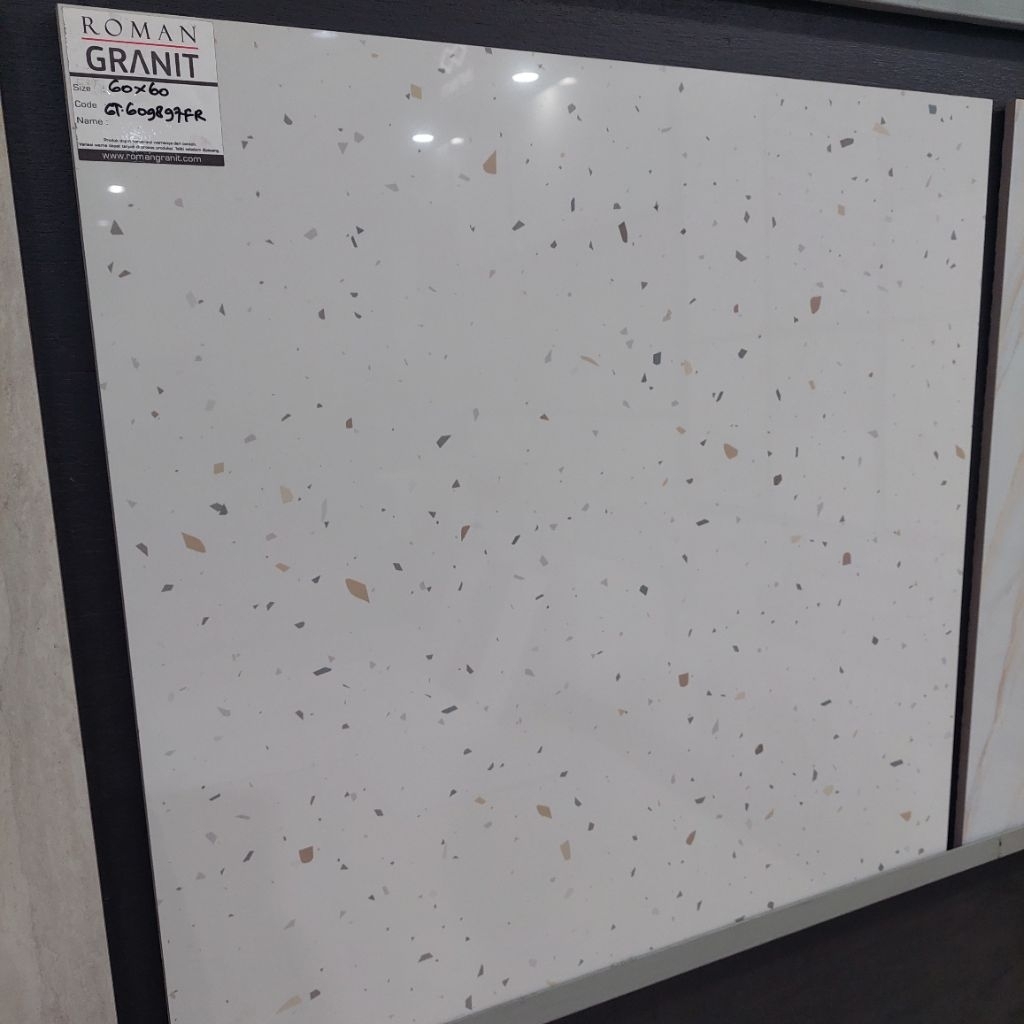 GRANIT MURAH 60X60 ROMAN GT609897FR DMELBOURNE BIANCO GLAZED POLISH