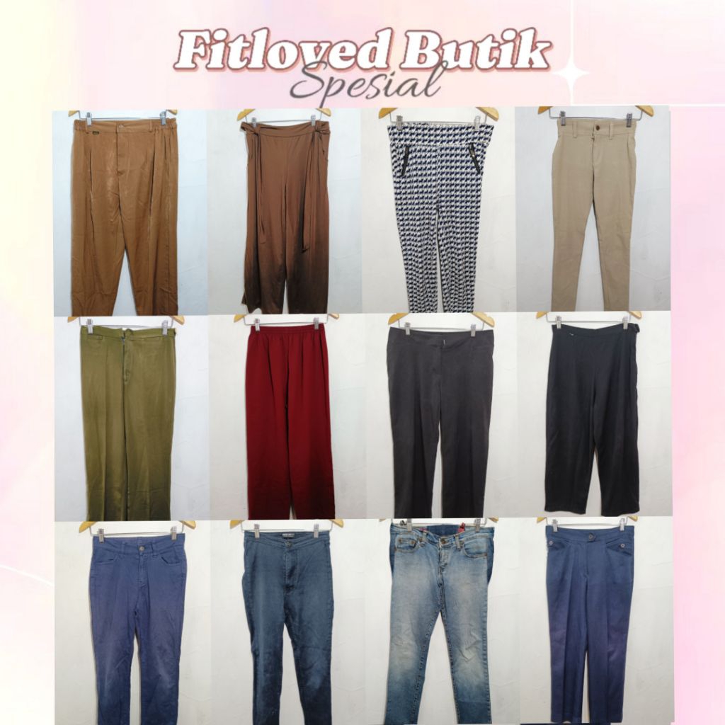 FITLOVED | CELANA ROK PREMIUM VINTAGE ROK BATIK  WANITA