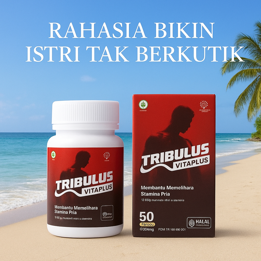 TRIBULUS VITAPLUS TERRESTRIS SUPLEMEN FITNES PEMBENTUK MASSA OTOT HORMON TESTOSTERON BOOSTER PRIA...