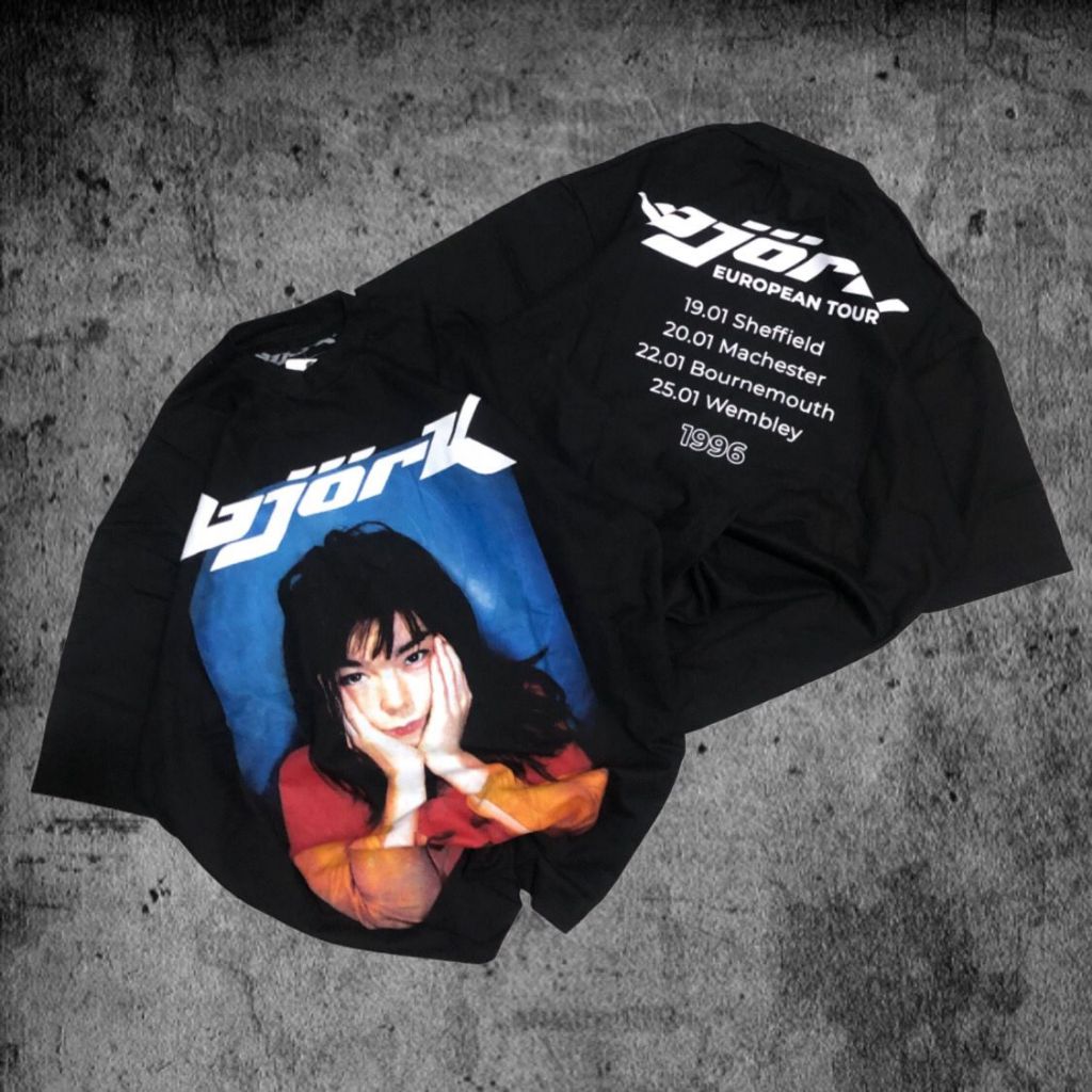 Baju Kaos P&B Oversize Bjork - T Shirt Bjork Oversize Black 20s
