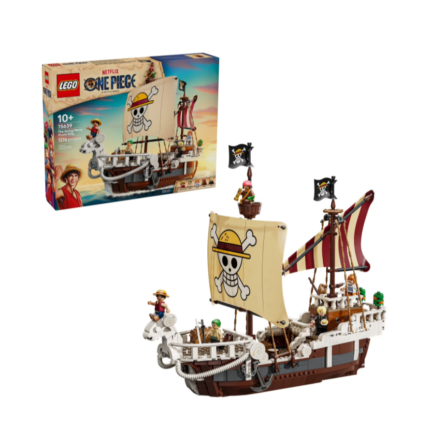 LEGO ONE PIECE The Going Merry Pirate Ship Building Blocks - Pretend Play Adventure Toy for Boys & G