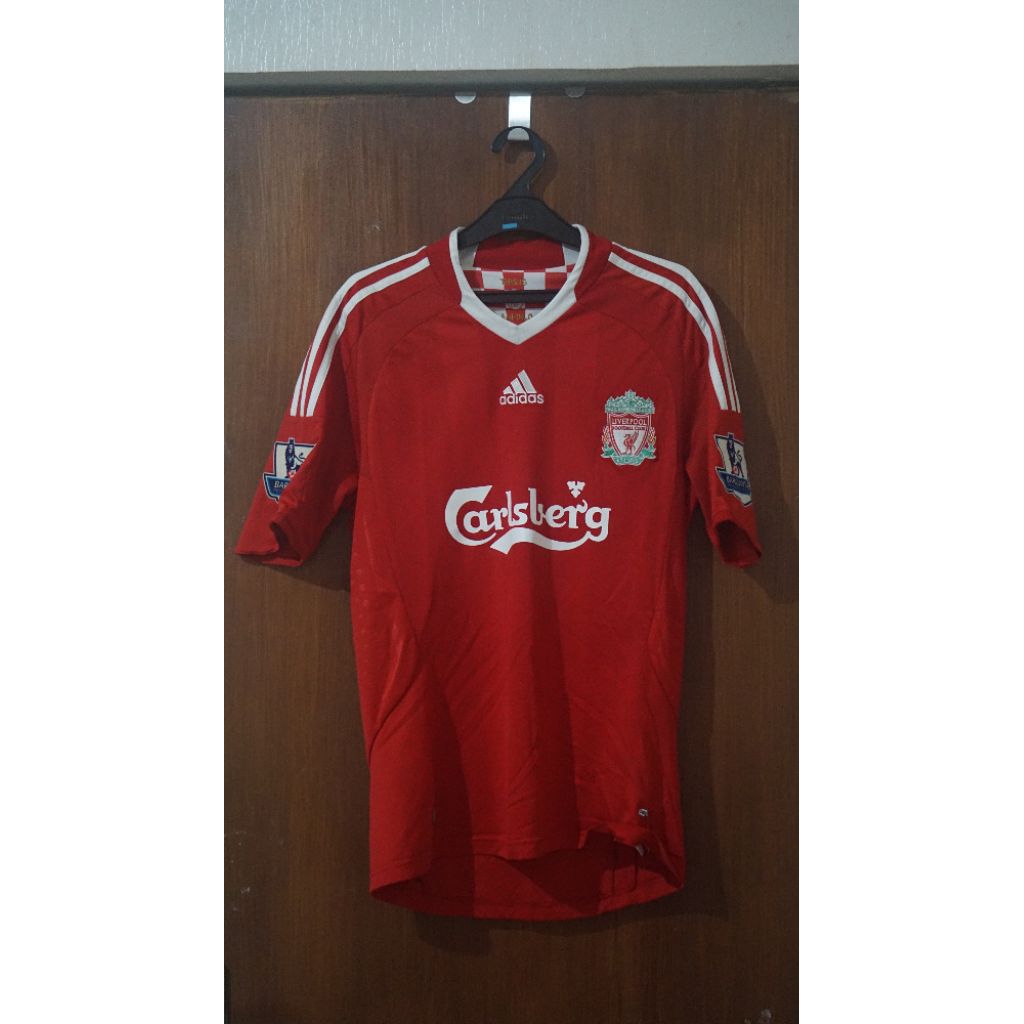 Jersey Home Liverpool 2008/2009 Adidas Nameset Steven Gerrard LFC