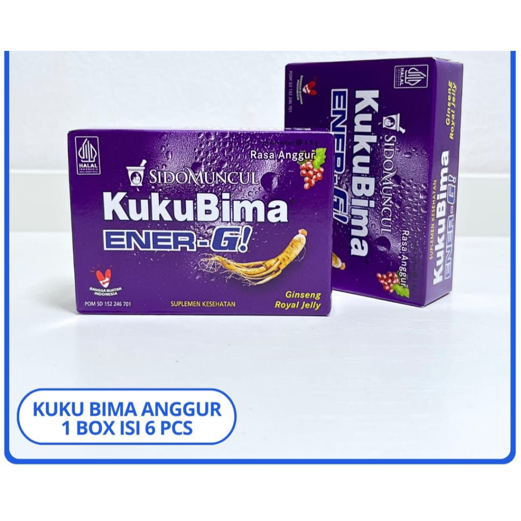 

kuku bima ENER-G 1 box isi 6 pcs