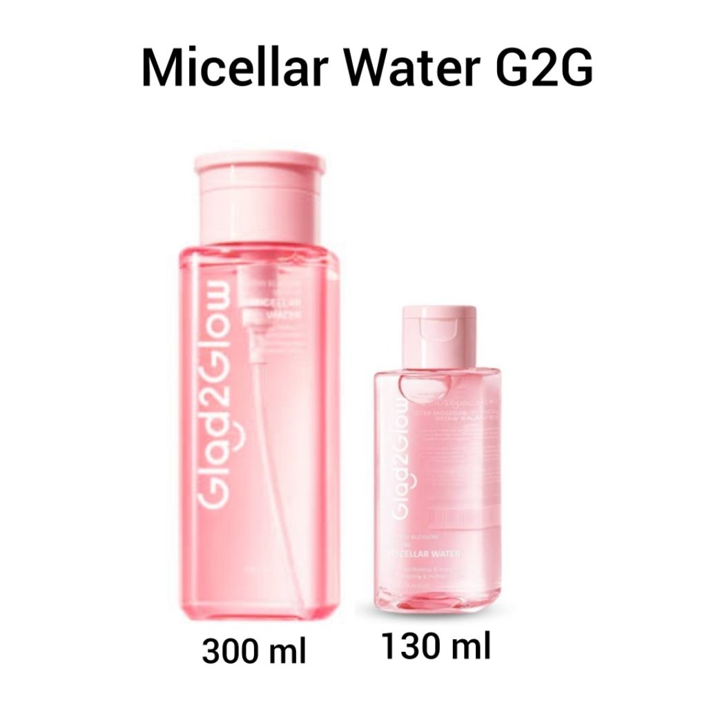 Micellar Water G2G Glad2glow | G2G Micellar Water Cherry Blossom 300 ml | Micellar Water 130 ml | G2
