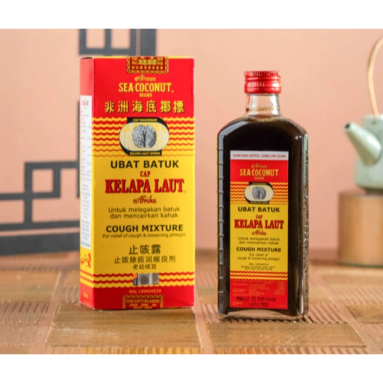 Exp MAR 2027 Obat Batuk Cap Kelapa Laut Afrika - Africa Sea Coconut Brand Isi 177ml Obat Batuk Berda