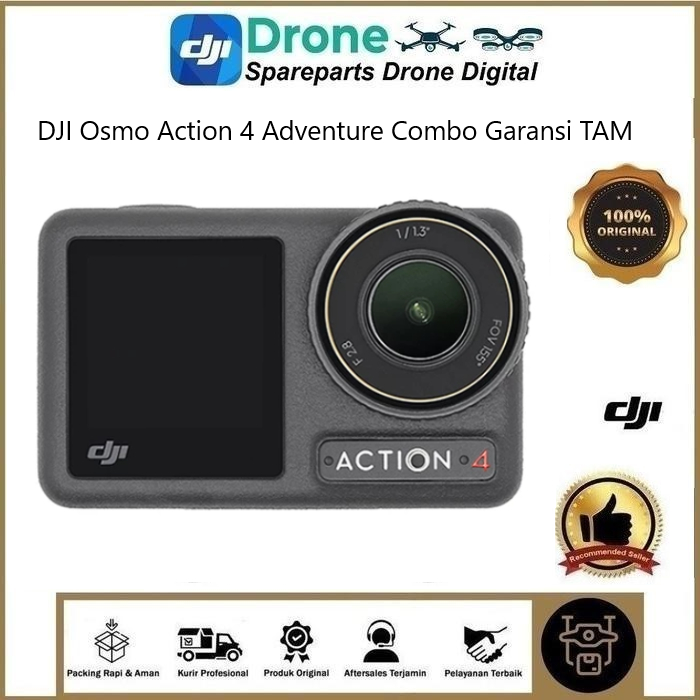 DJI Osmo Action 4 Adventure Combo Garansi TAM - DJI Osmo Action 4 Adventure Combo Garansi TAM Origin