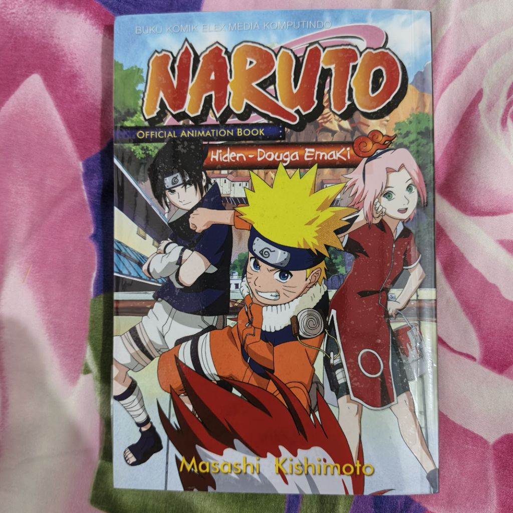 Data Book Guidebook Naruto Hiden Douga Emaki Komik Manga Anime Kolpri Bekas