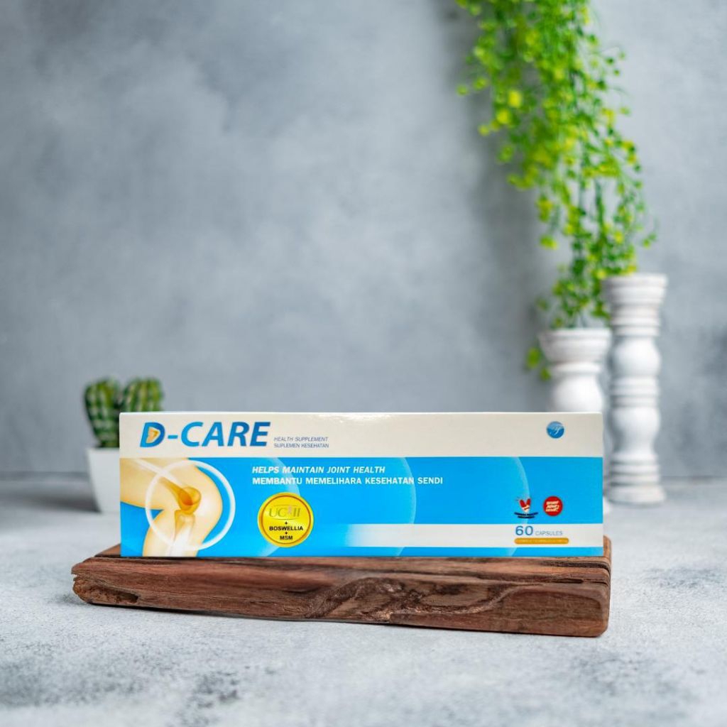 D-Care Exp Date Juli 2026 per strip @10 kapsul (Suplemen Sendi-Tulang-Lutut)
