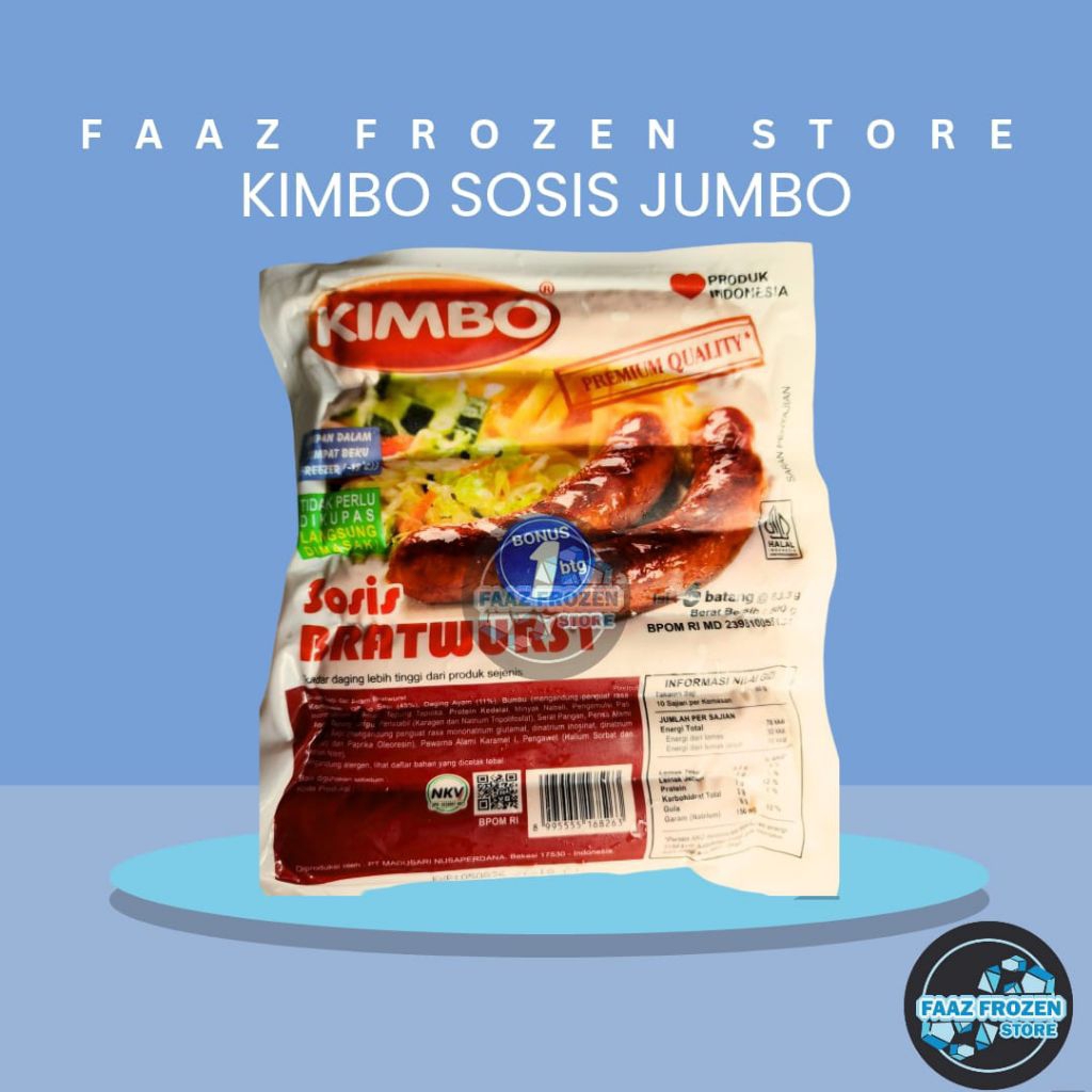 

KIMBO SOSIS BAKAR JUMBO ISI 7 PCS