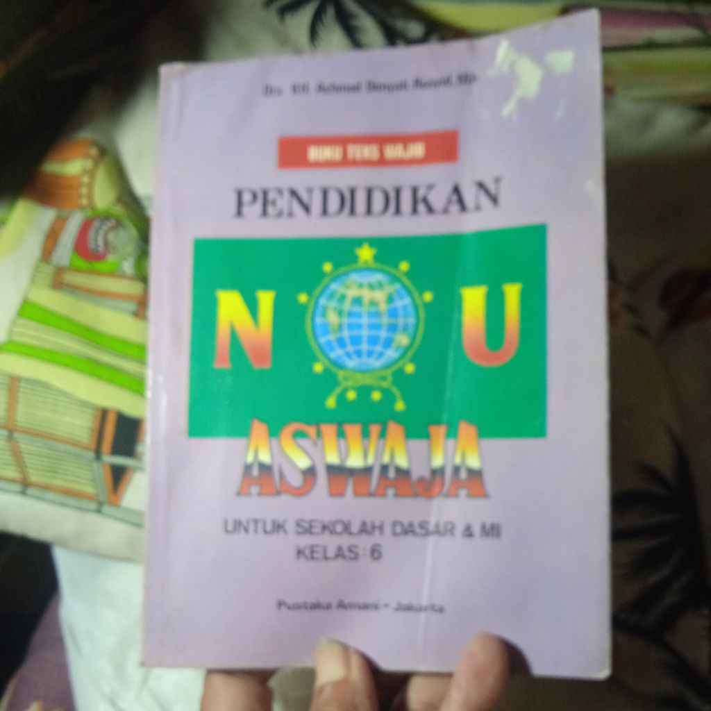 buku Teks wajib Pendidikan NU Aswaja untuk SD & Ml kelas 6, buku original