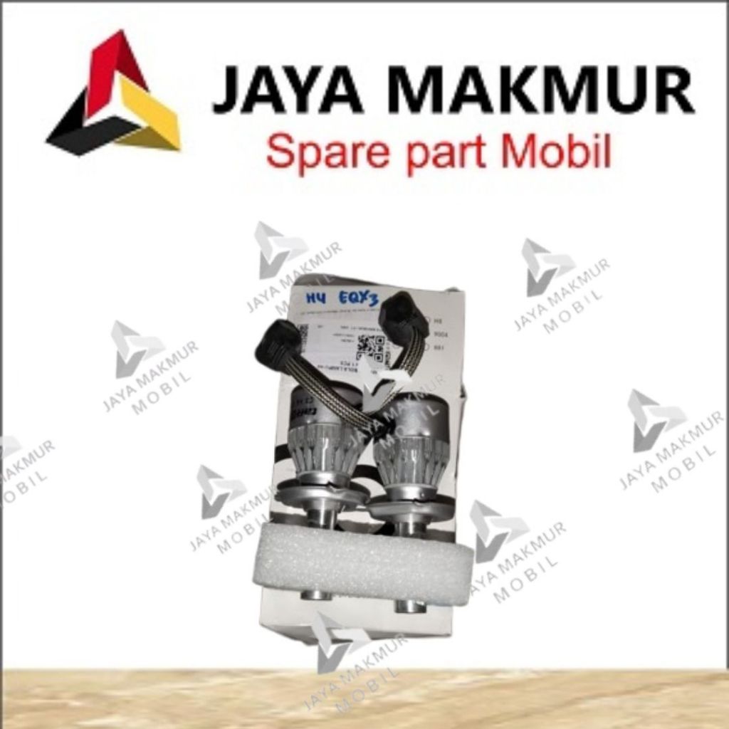 TAFFLED BOLA LAMPU HEADLAMP H4 LED C6 PUTIH 12V-24V 1 PCS