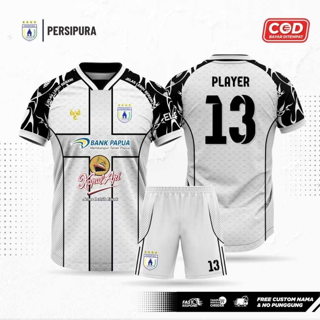 SETELAN JERSEY BOLA PERSIPURA 2025 - PREMIUM QUALITY