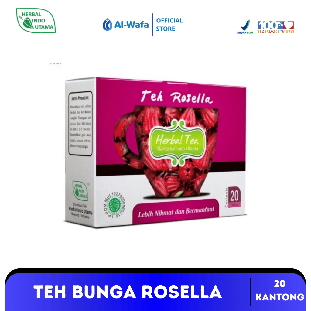 

HIU - Teh Rosella Celup Herbal Indo Utama Isi 20 Tea Bags