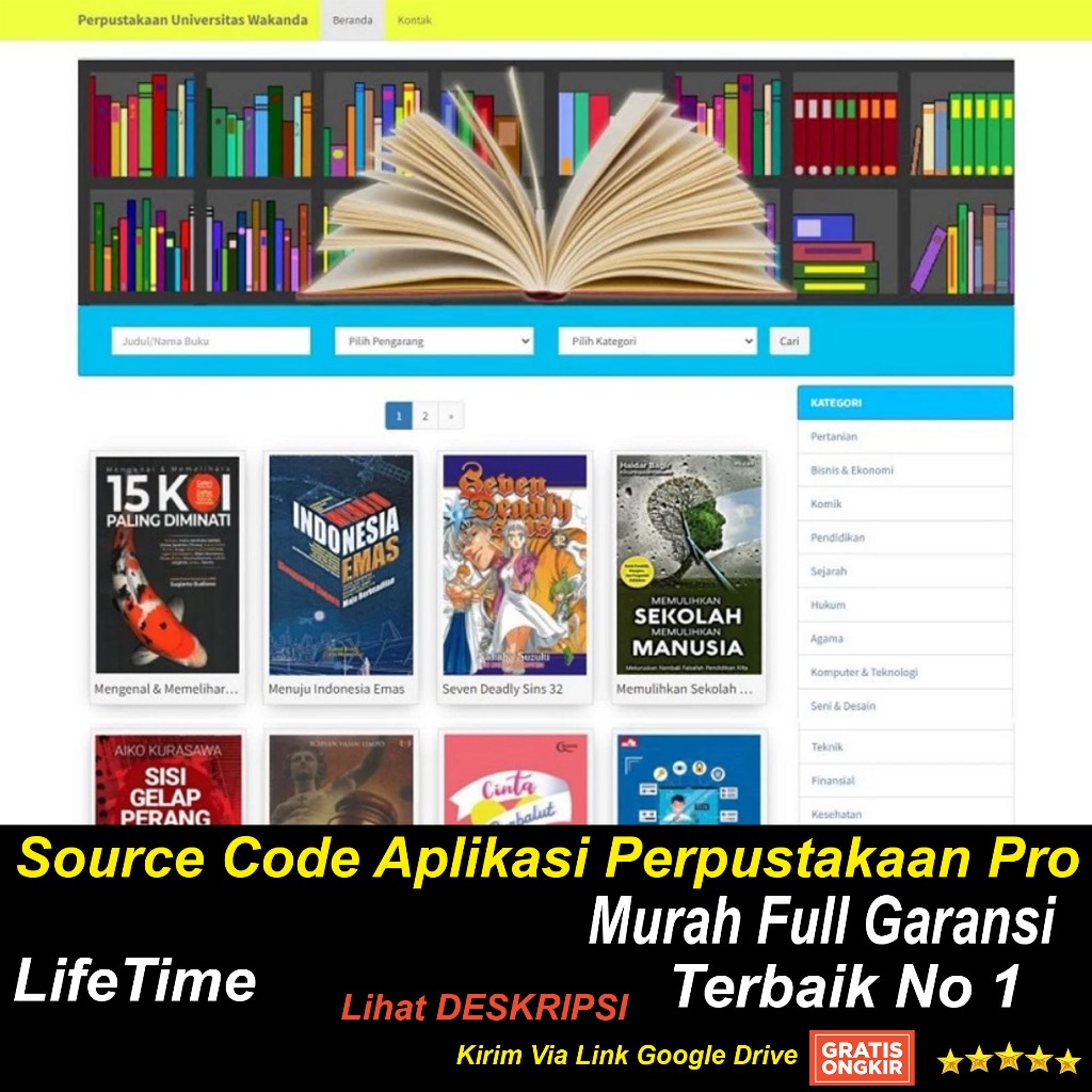 Source Code Aplikasi Perpustakaan Pro / Aplikasi Perpustakaan