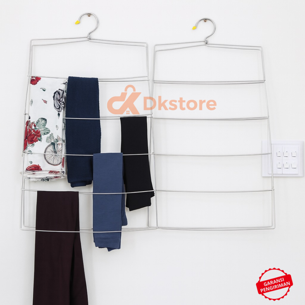 Hanger Jilbab 5 Susun / Gantungan Jilbab Besi Kawat Murah