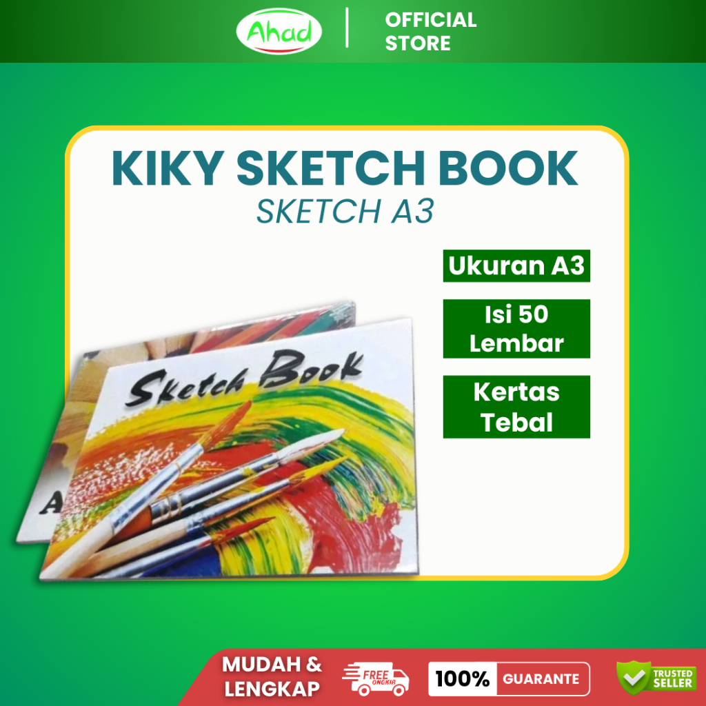 

Kiky Sketch Book A3 Isi 50 Lembar / Buku Gambar A3 50 Lbr