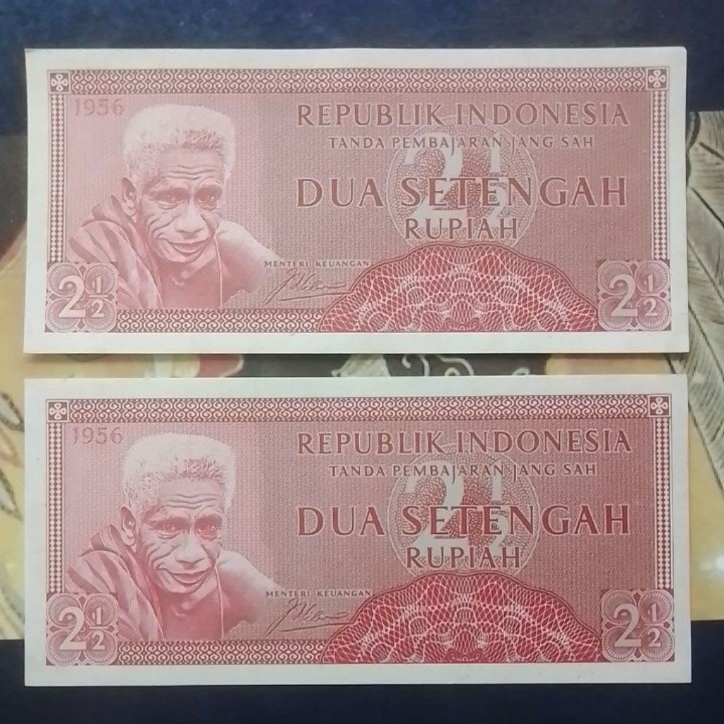 UANG KUNO GRESS 2½ RUPIAH TAHUN 1956
