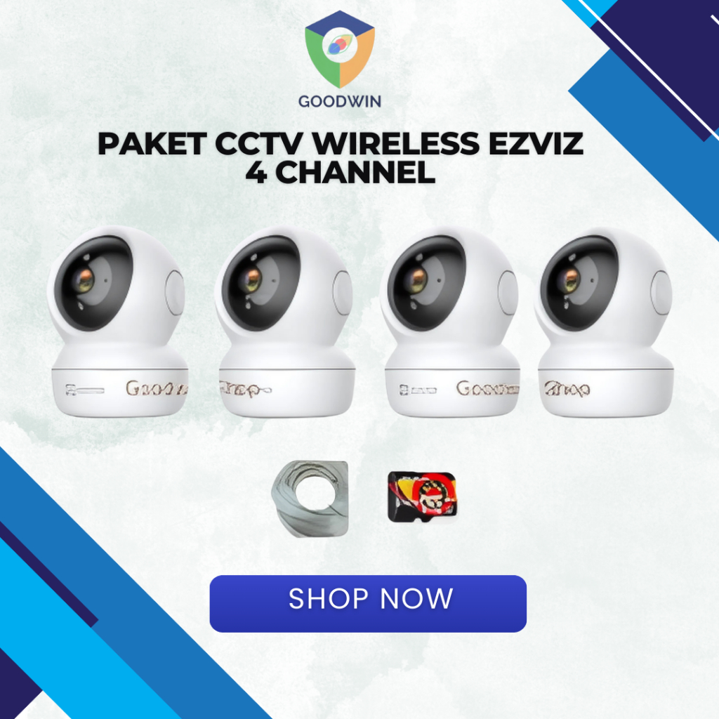 PAKET CCTV Wireless Ezviz Indoor 4 Kamera C6N.CCTV Bekasi.CCTV Wifi