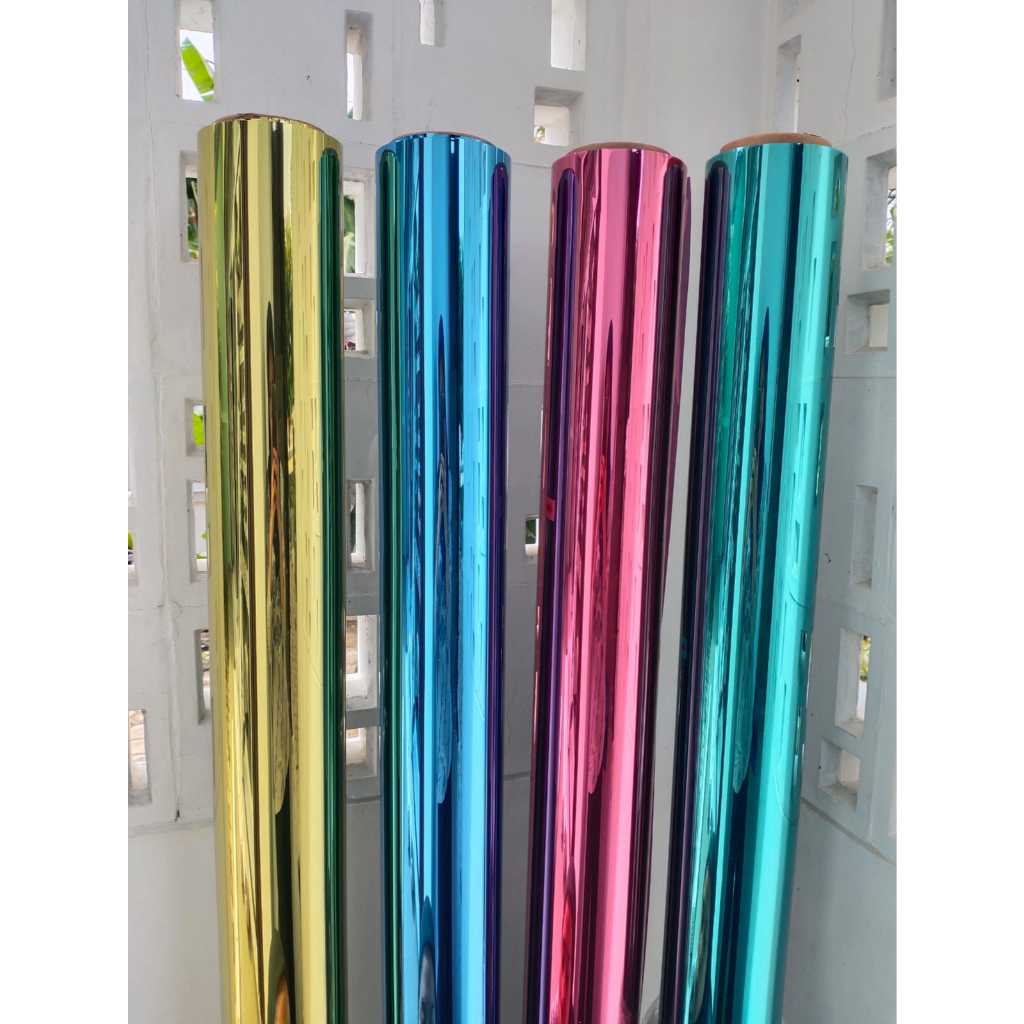 Sticker Kaca Film Silver Blue, Silver Merah, Silver Hijau, Silver Gold / Kaca Film Merk Pro Ace / Ka