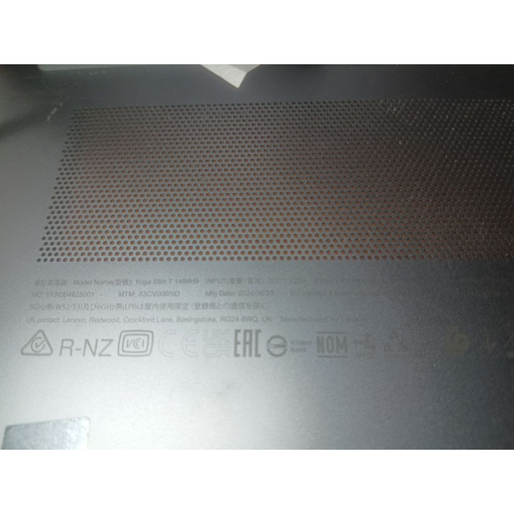 case bawah lenovo yoga slim 7