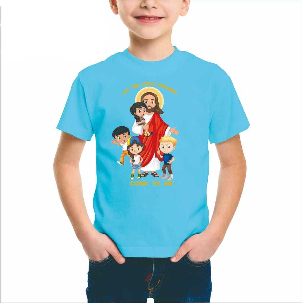 KAOS ROHANI ANAK B LET THE CHILDREN COME TO ME / KAOS SEKOLAH MINGGU / KAOS PASKAH / KAOS ANAK