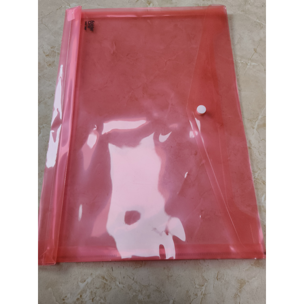 Map Plastik Kancing Bening Transparan