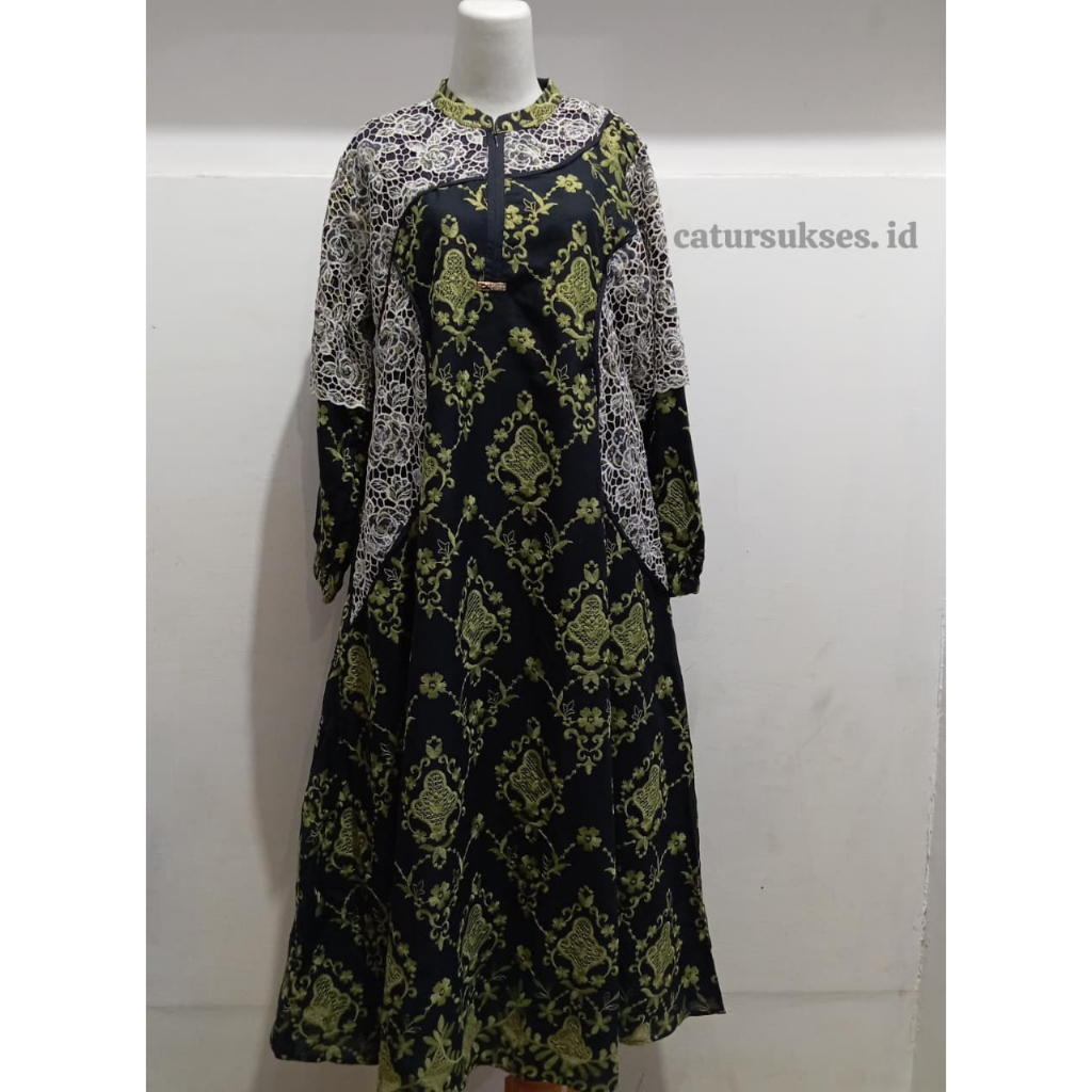 BAJU GAMIS WANITA DEWASA KATUN BORDIR PREMIUM MODEL CANTIK