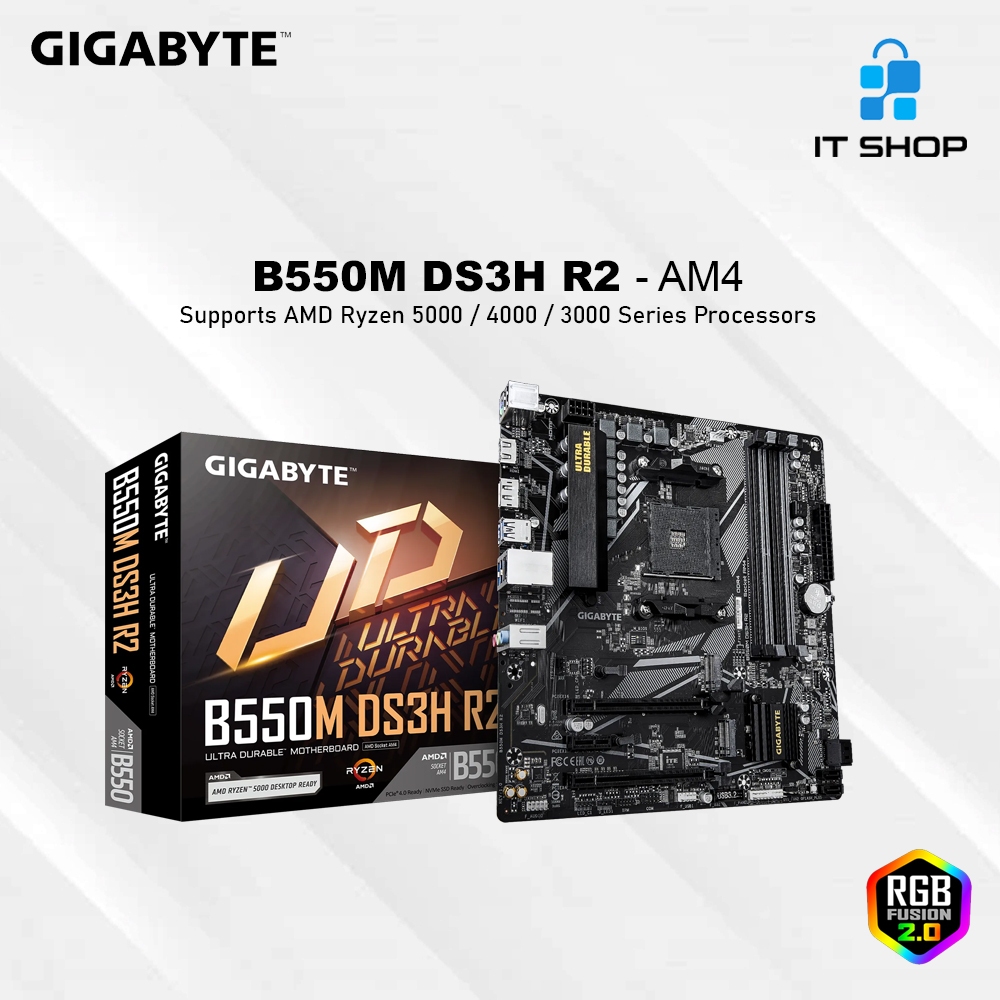 Motherboard Gigabyte B550M DS3H R2 - AM4