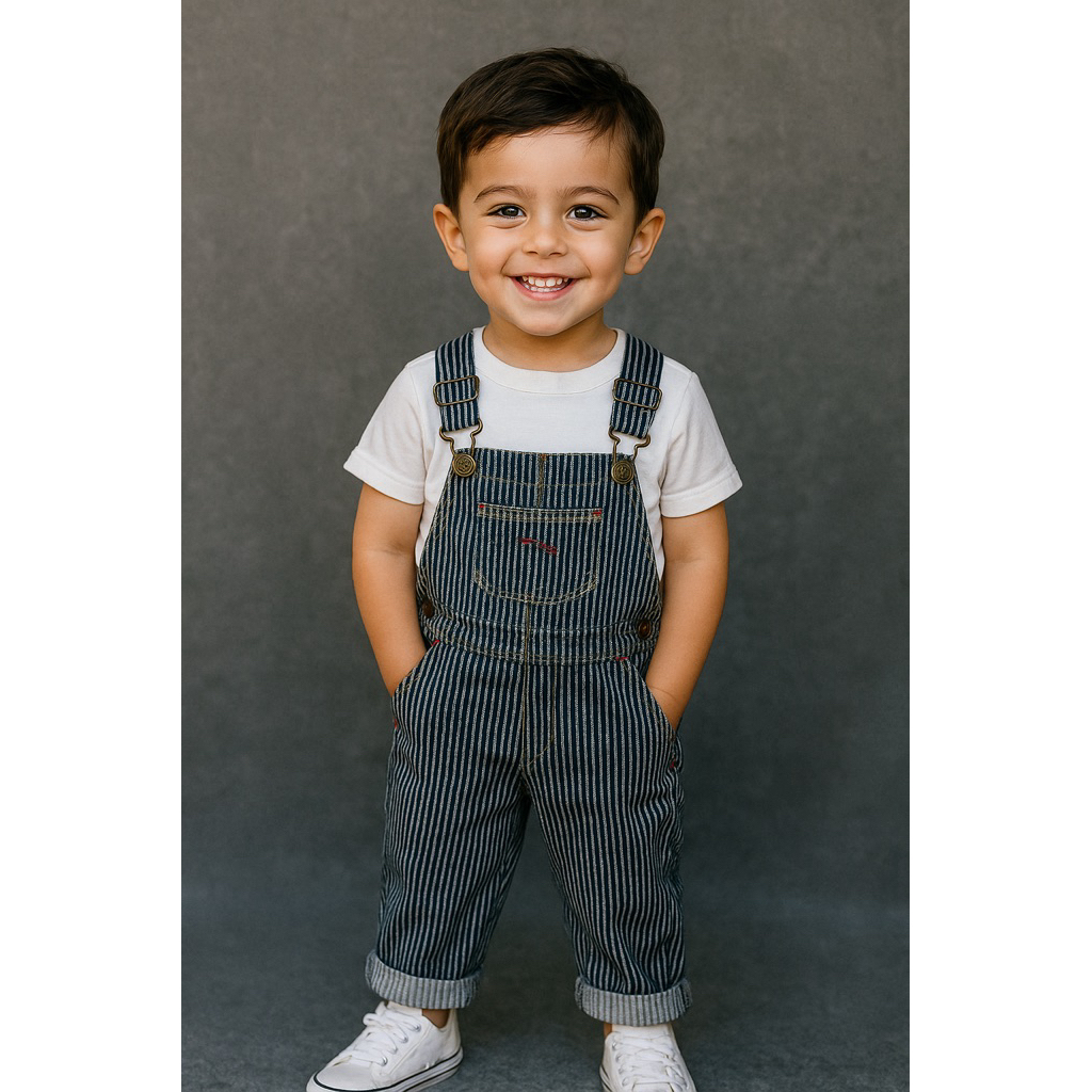 READY STOK Overal Anak Laki Laki American Living Motif Salur