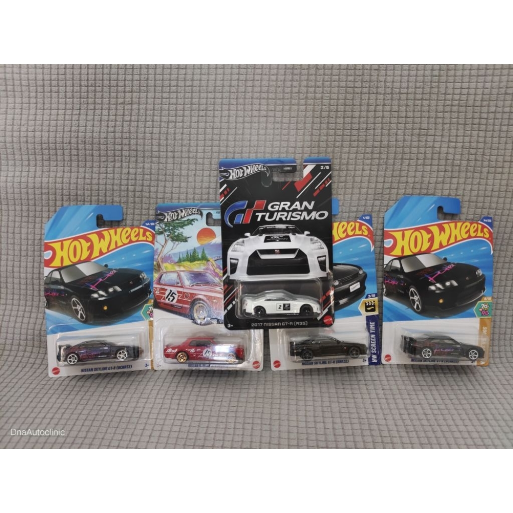 hot wheels Nissan gtr series