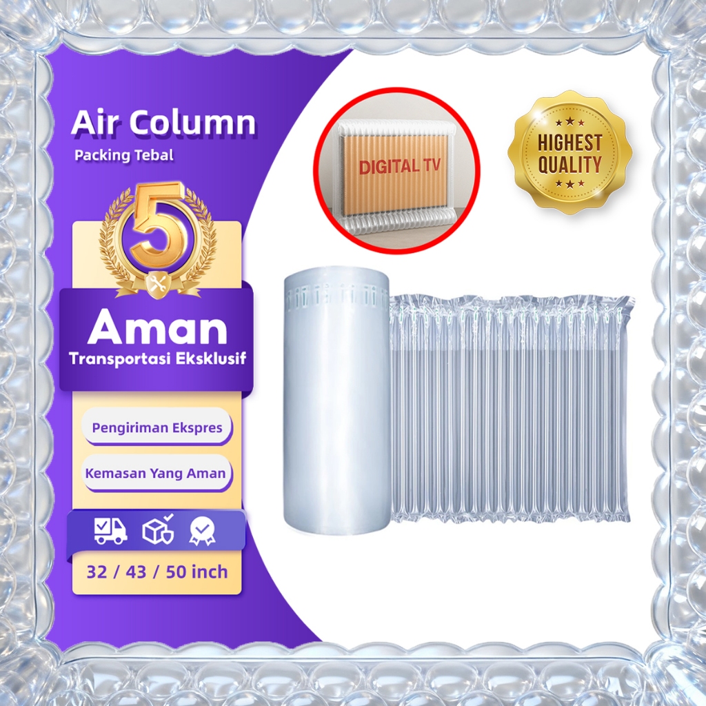 

Bubble Wrap Pelindung Kolom Tebal Packing Ekspres Anti Benturan - Aman untuk TV & Elektronik