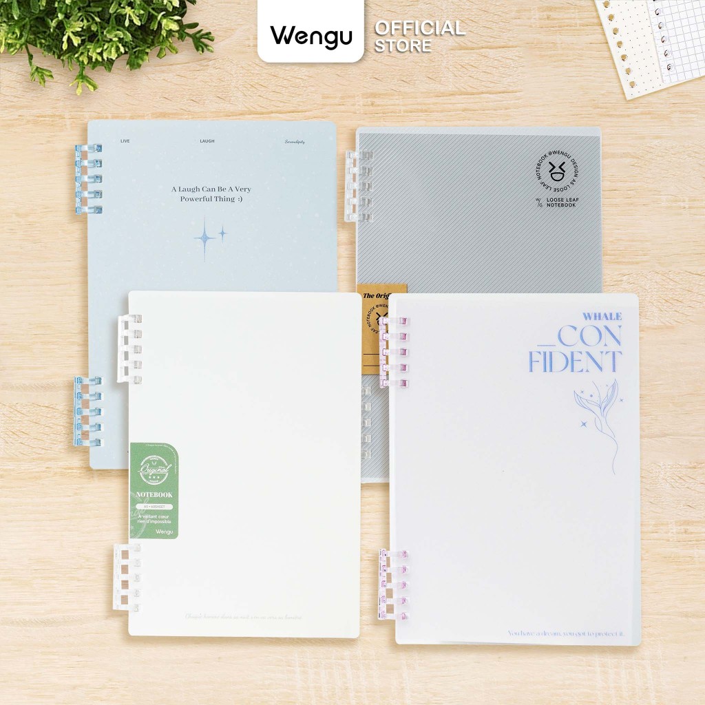 

Binder Note Wengu A5 & B5 Buku Tulis Aesthetic Isi Ulang Kertas 60 Lembar - HC 2