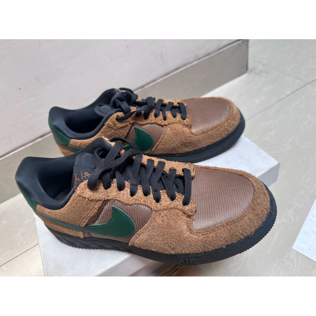 original nike air force 1 low unit brown green second