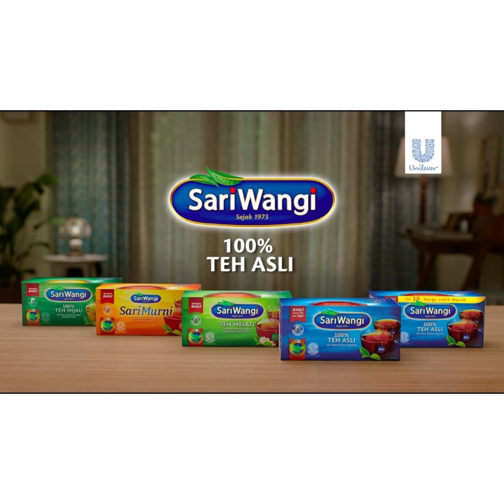 

Teh Celup / Tea Bag Sariwangi 1.85 Gram Varian Teh Asli 100 pcs, 50 pcs, 30 pcs, Sari Murni 20 pcs, Teh Melati 25 pcs, Teh Hijau 25 pcs