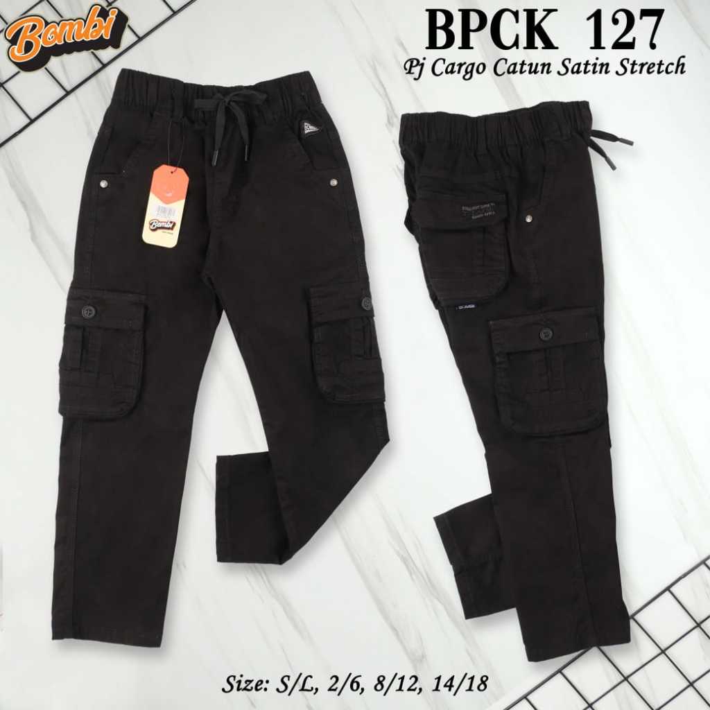 Celana Panjang anak merk BOMBI Cargo Hitam