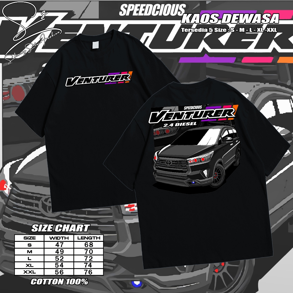 Kaos INNOVA VENTURER FACELIFT DIESEL Cumi Cumi Darat Modifikasi Speedcious Automotive Racing Wear 16