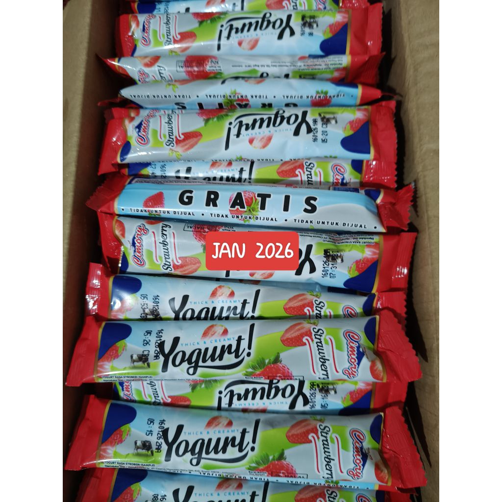 

CIMORY STICK YOGHURT SAMPLE 30GR STROBERRY HARGA UNTUK PER 7 PCS