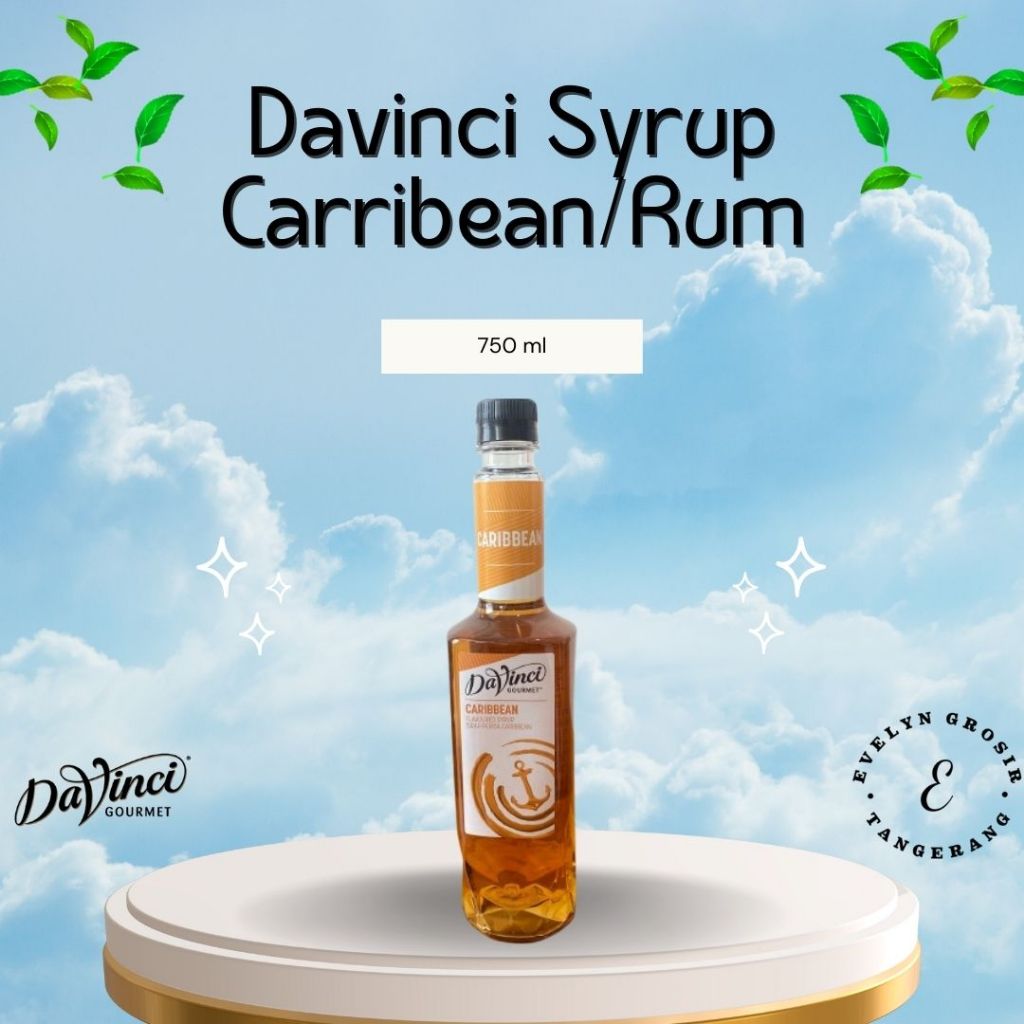 Davinci Syrup RUM 750ml - Syrup Davinci Rasa Rum