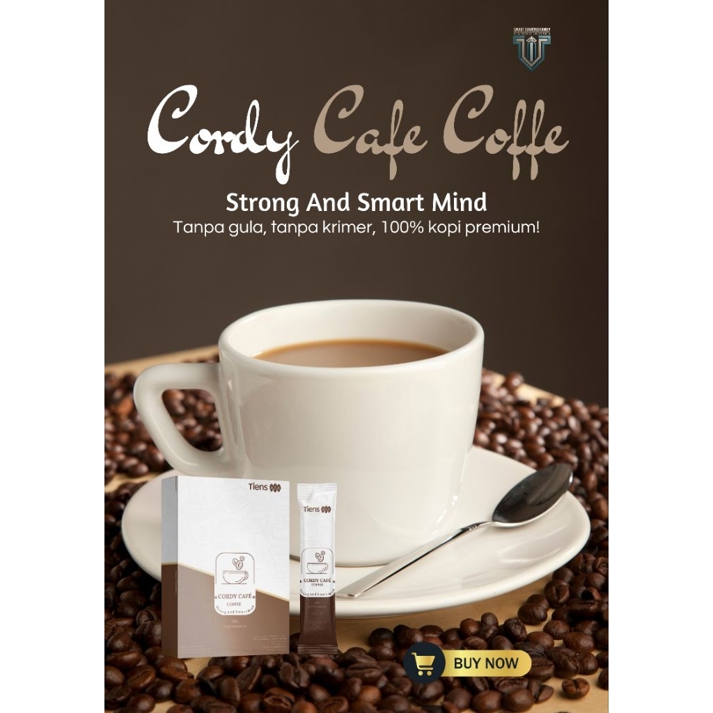 

CordyCafe Tiens Kopi Herbal dengan Ekstrak Cordyceps untuk Energi & Vitalitas