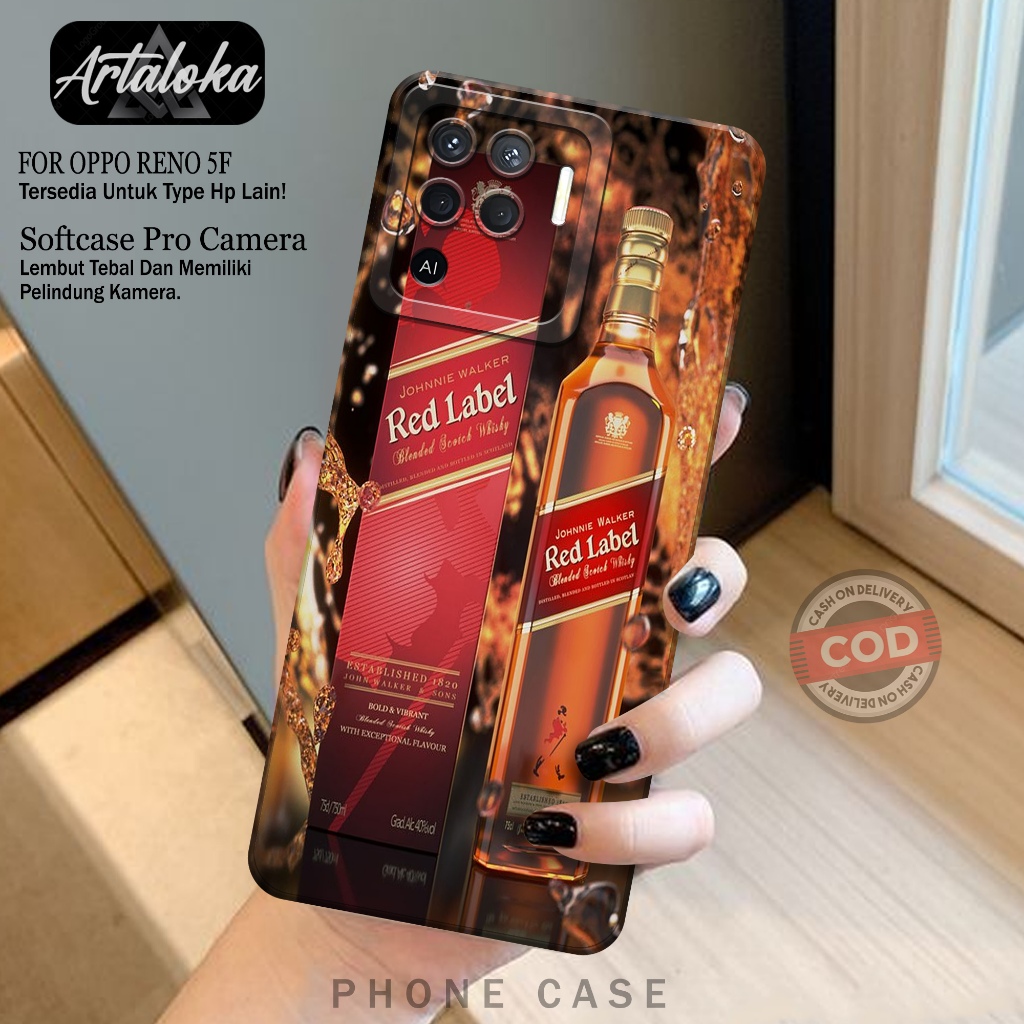 Softcase OPPO RENO 5F Fashion Case Minuman Case Hp OPPO RENO 5F Silikon Pro Camera OPPO RENO 5F Kesi