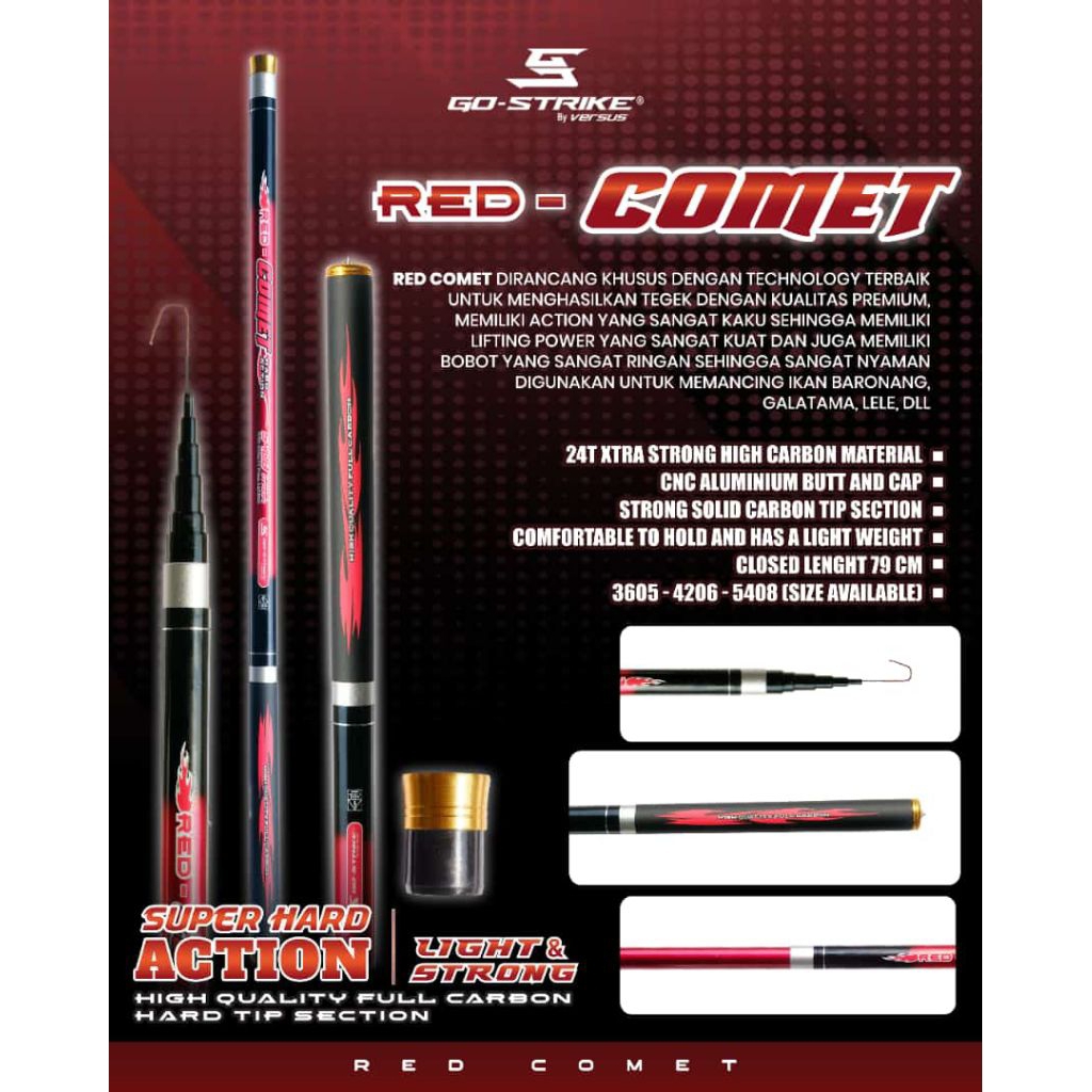 JORAN TEGEK CARBON KAKU VERSUS GO-STRIKE RED COMET 360 450 540