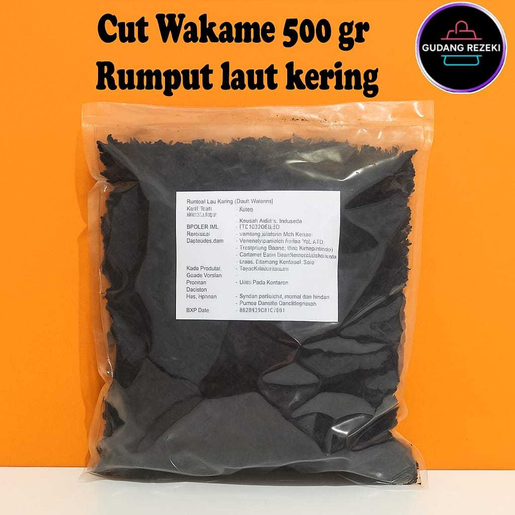 

CUT WAKAME 500 GR RUMPUT LAUT KERING BIASA UNTUK SUP MISO / DRY SEAWEED
