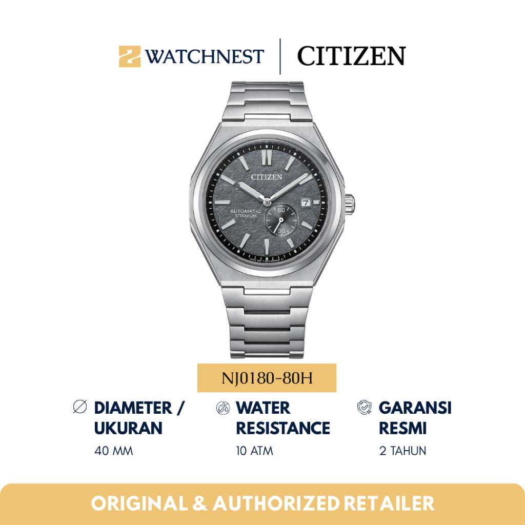 Jam Tangan Pria CITIZEN 'ZENSHIN' NJ0180-80H Original Garansi Resmi 2 Tahun