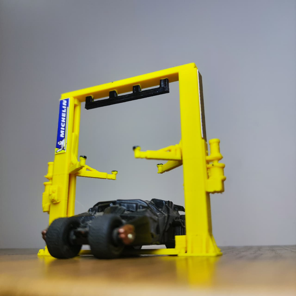 Car Lifter Kuning - CartLift - Lifter - Acc Diecast - Acc Diorama DIecast - Diorama Diecast 64 - Dio