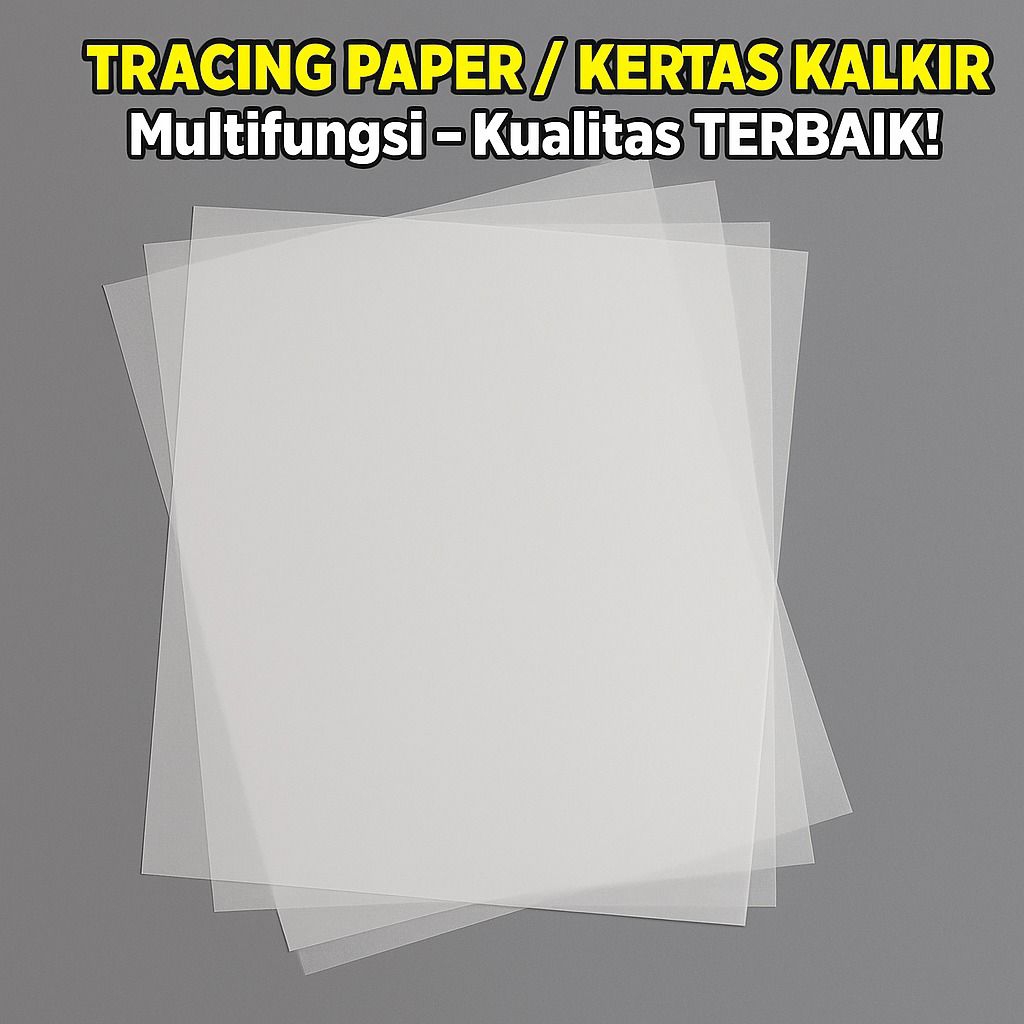 

Kertas Kalkir 73 Gram Putih Transparant A4 Kertas Jiplak