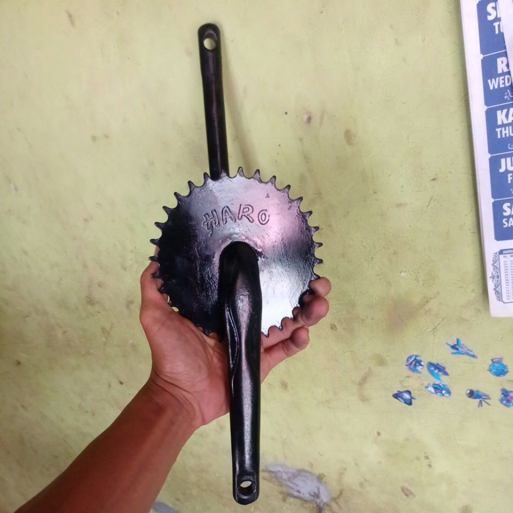 crank BMX jadul chainring HARO