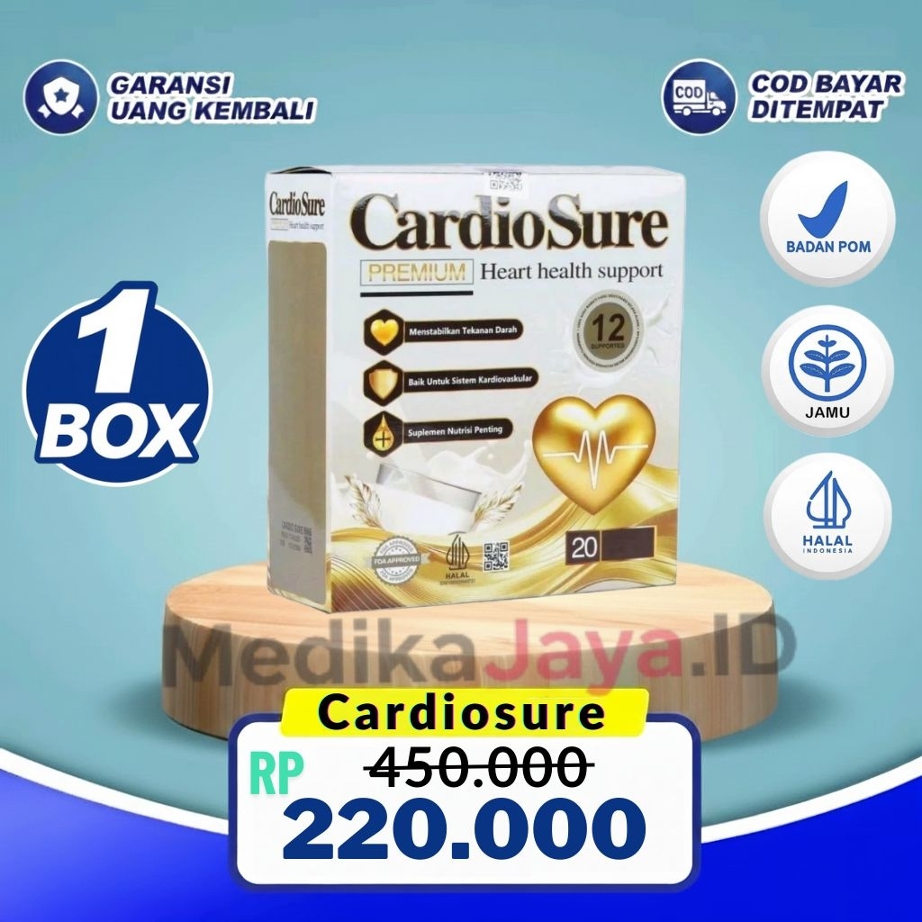 

PROMO CARDIOSURE PREMIUM MILK SUSU ASLI OBAT HIPERTENSI JANTUNG KORONER STRUK KOLESTROL ASAM URAT
