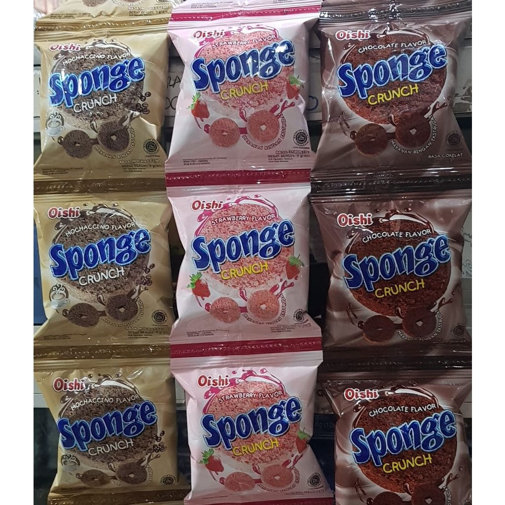 Jajan Sponge oishi renceng isi 10