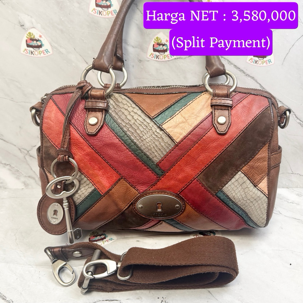 363 NET-Prloved Fossil Speedy Maddox Large PW Dark