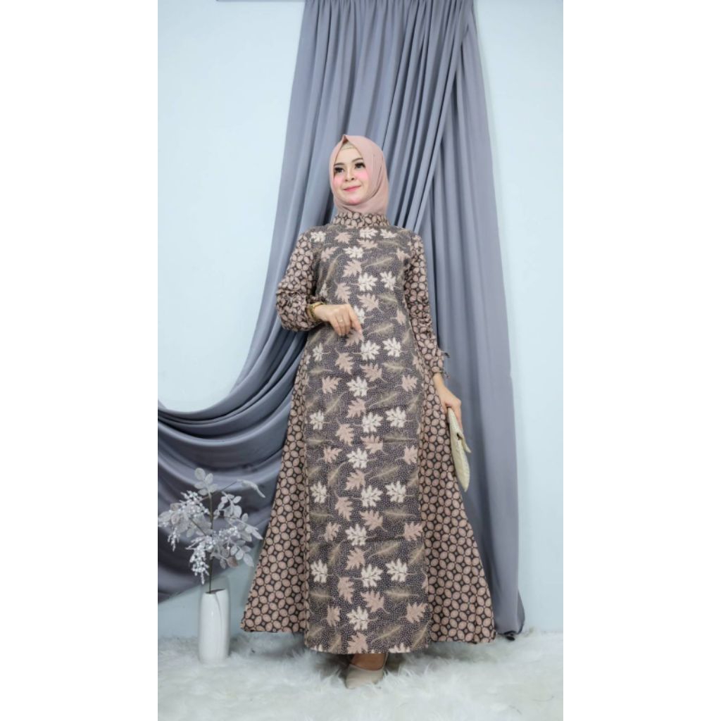 gamis katun batik solo